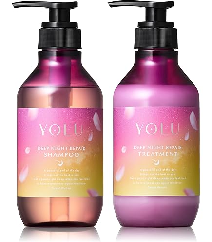 YOLU DEEP NIGHT REPAIR HAIRCARE SET セット Amazon.co.jp: YOLU Shampoo Treatment Set Deep Night Repair : Beauty